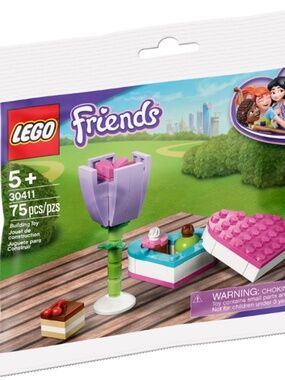 LEGO FRIENDS "Chocolate Box & Flower polybag" 30411 UNOPENED